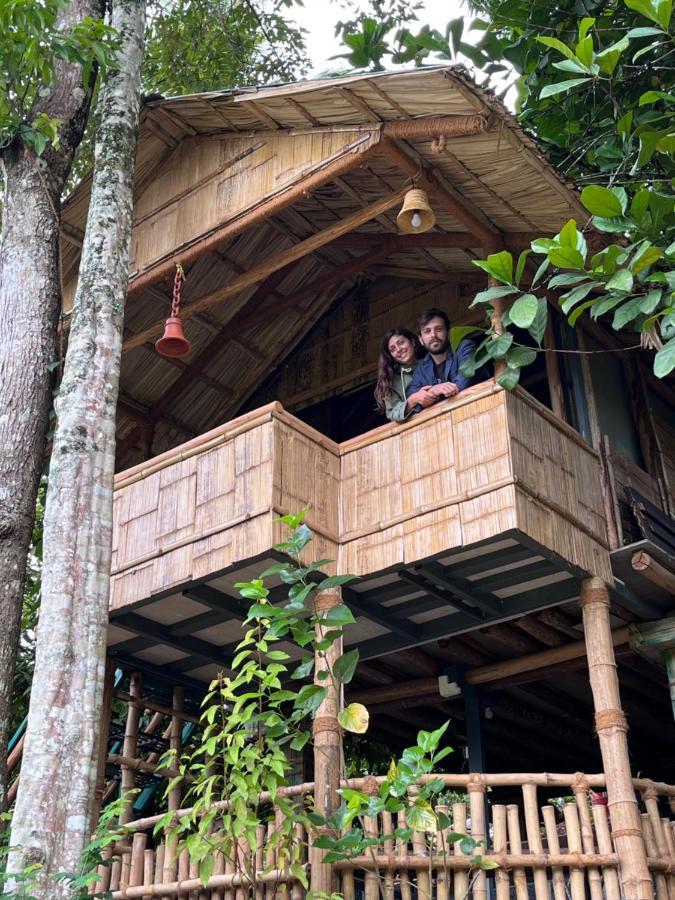 Fab - Bamboo Hut With Open Shower Муннар Экстерьер фото